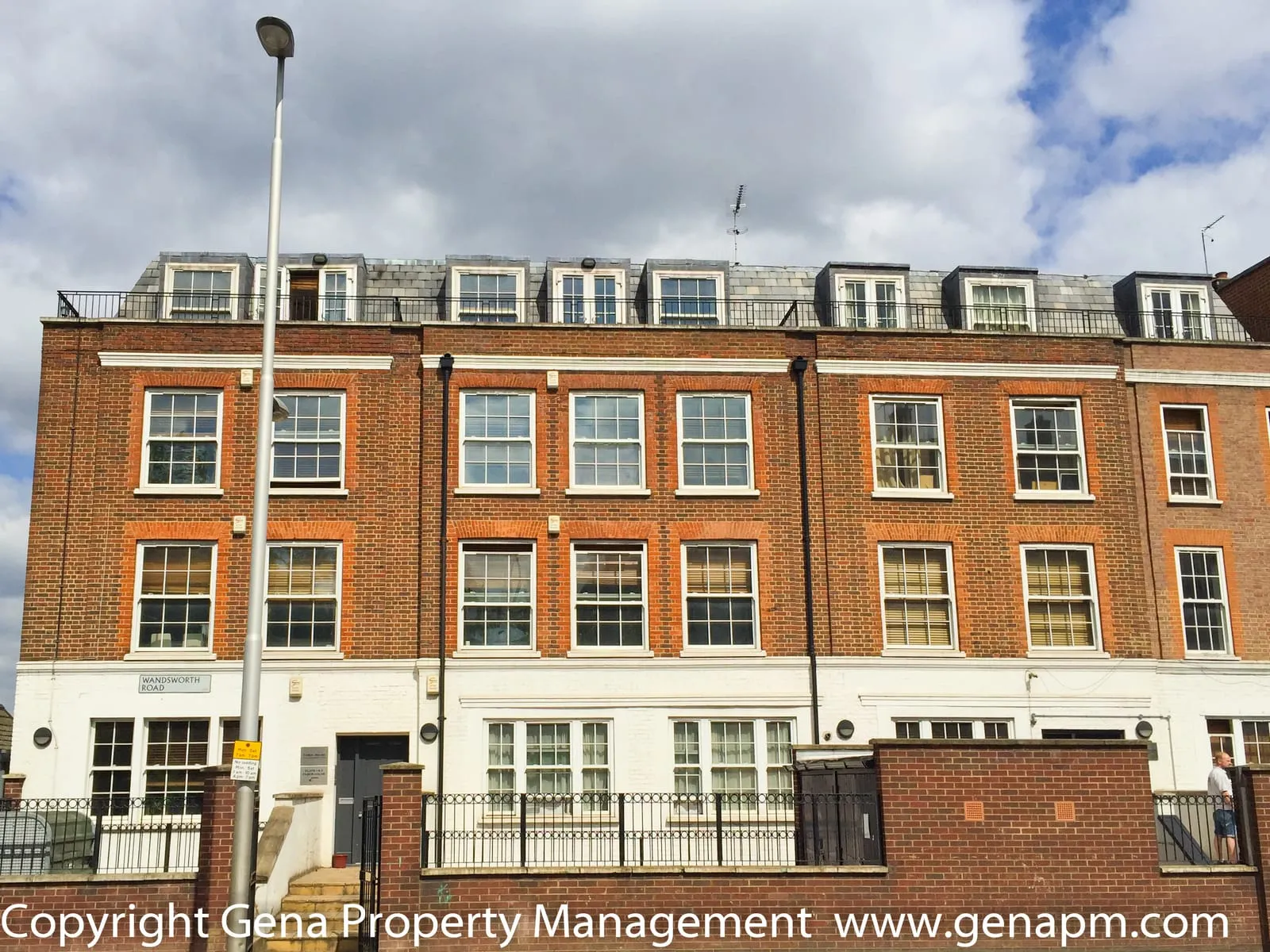A residential block managed by Gena Property Management in South Lambeth, SW8