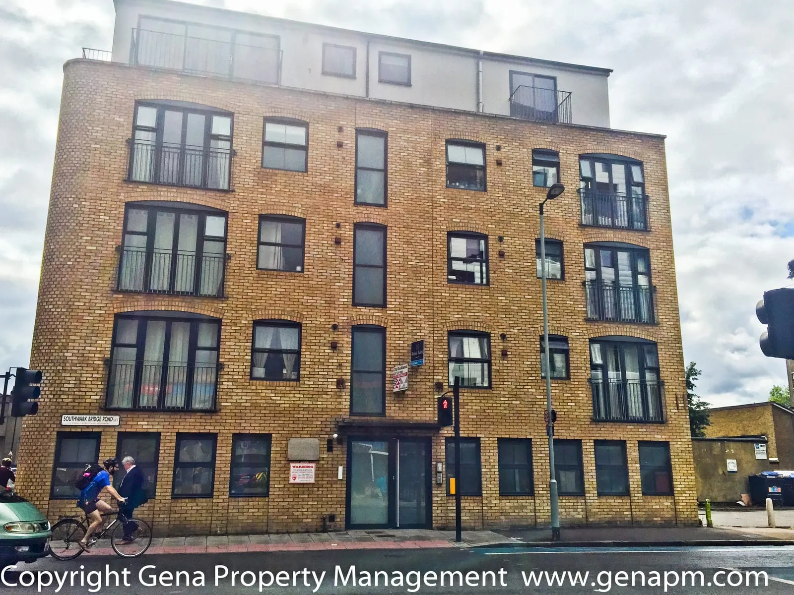 A residential block managed by Gena Property Management in London